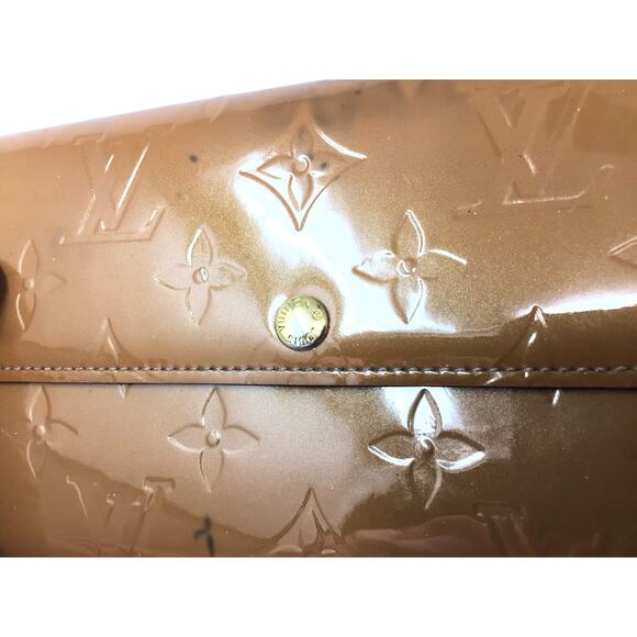 Louis Vuitton Vernis Monogram Sarah Long Wallet -Bronze / Mustard - Picture 16 of 16